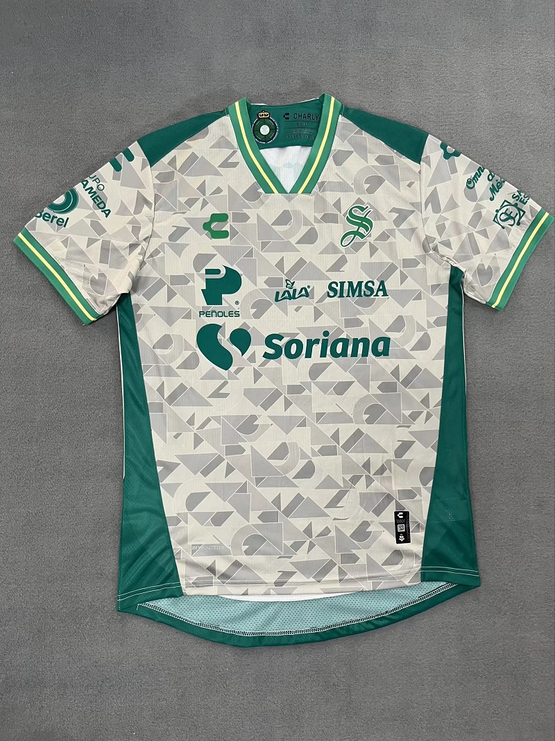 AAA Quality Santos Laguna 25/26 Away Light Beige Soccer Jersey